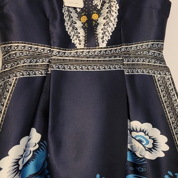 COUER De Vague Fit And Flare Floral Dress - Picture 5 of 11